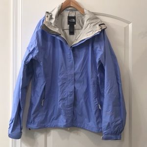 The North Face Periwinkle blue rain jacket
